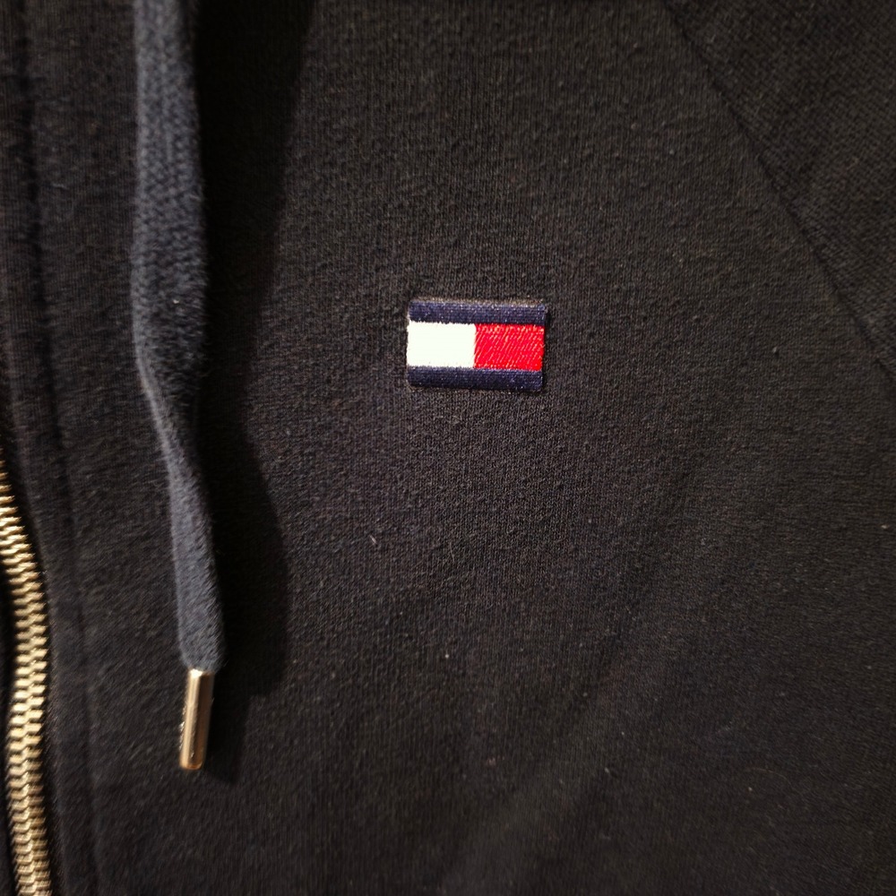 Tommy Hilfiger Sport Womens Full Zip Hoodie Black White Colorblock Small - Picture 4 of 8